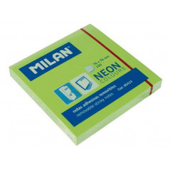 MILAN - Pad 100 Fluo green neon Sticky notes 76 x 76 mm