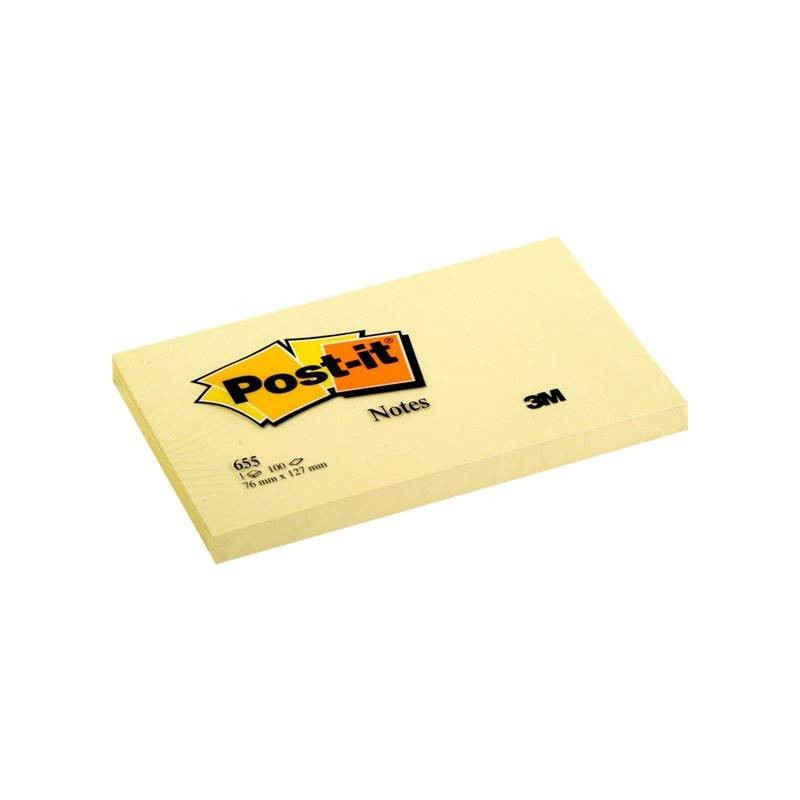 Post-it 655 - Notes, 76 x 127 mm YELLOW