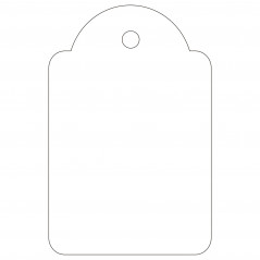 APLI - Shipping tag, 2.8 cm x 4.3 cm