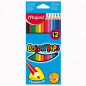 Maped - Color'Peps Essentials Break-Resistant Triangular Colored Pencils x12