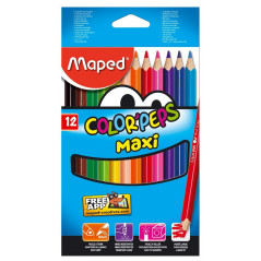 Maped Color'Peps Maxi colour pencil 12 pc-s- Multi