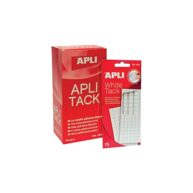 Apli - Mounting adhesive, Tack, white - pack of 114 -