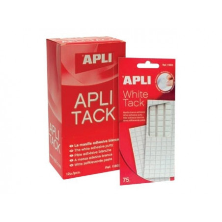 Apli - Mounting adhesive, Tack, white - pack of 114 -