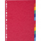 Exacompta - Dividers 12 parts Cardboard Assorted Colors