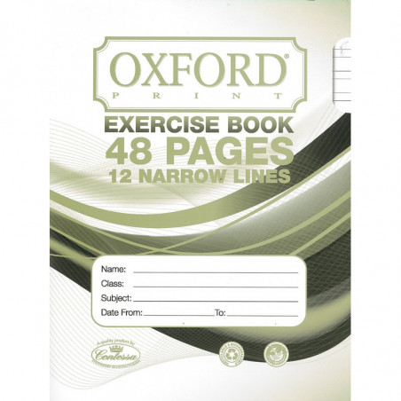 Exercise books 48 pages 12 Narrow lines