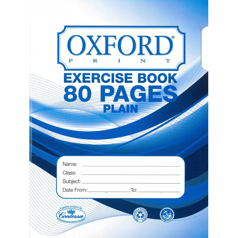 Exercise book 80 pages Plain
