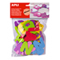 Apli - Pack Of Foam Letters Coloured Assorted