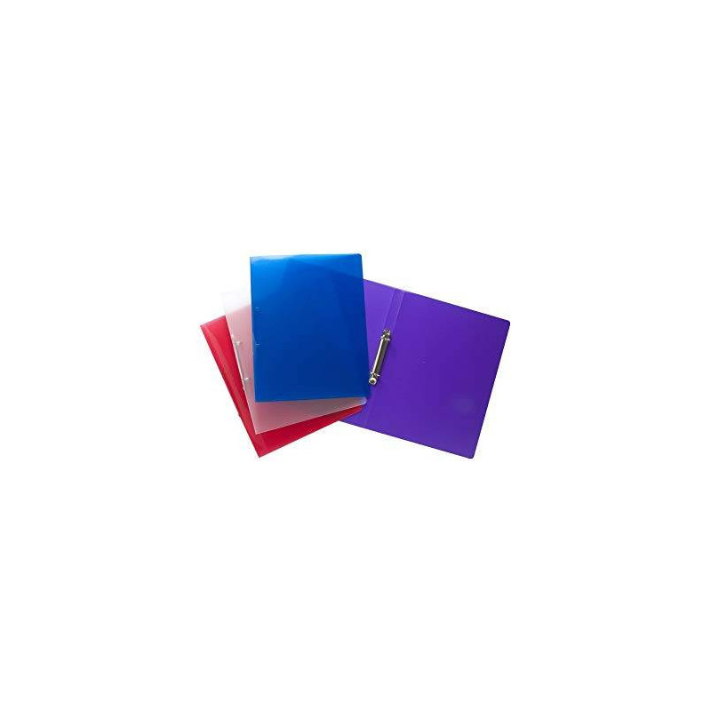 MYDESK - Ring File A4 2R Purple Flexible