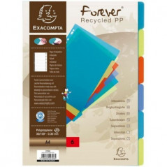 EXA DIVIDERS 6 PARTS PLASTIC RECYCLED