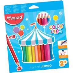 Maped Color'Peps Jumbo Pencils X18