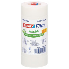 Tesafilm Invisible - Office tape -6 rolls-, 19 mm x 33 m