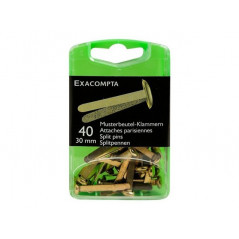 Exacompta - Paper fasteners, 30 mm GOLD