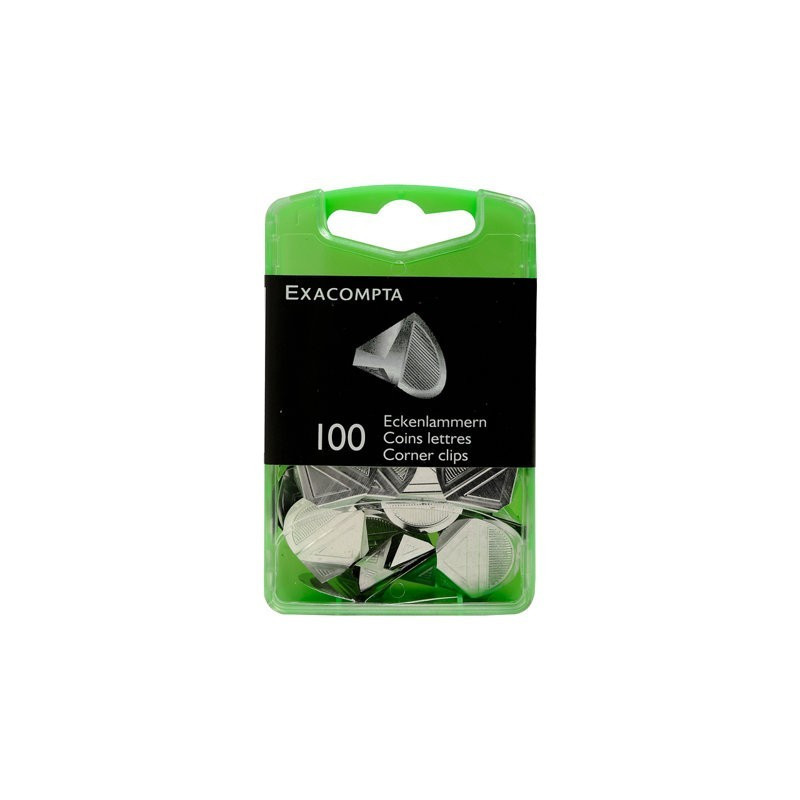 Exa - Corner Clips Silver x100