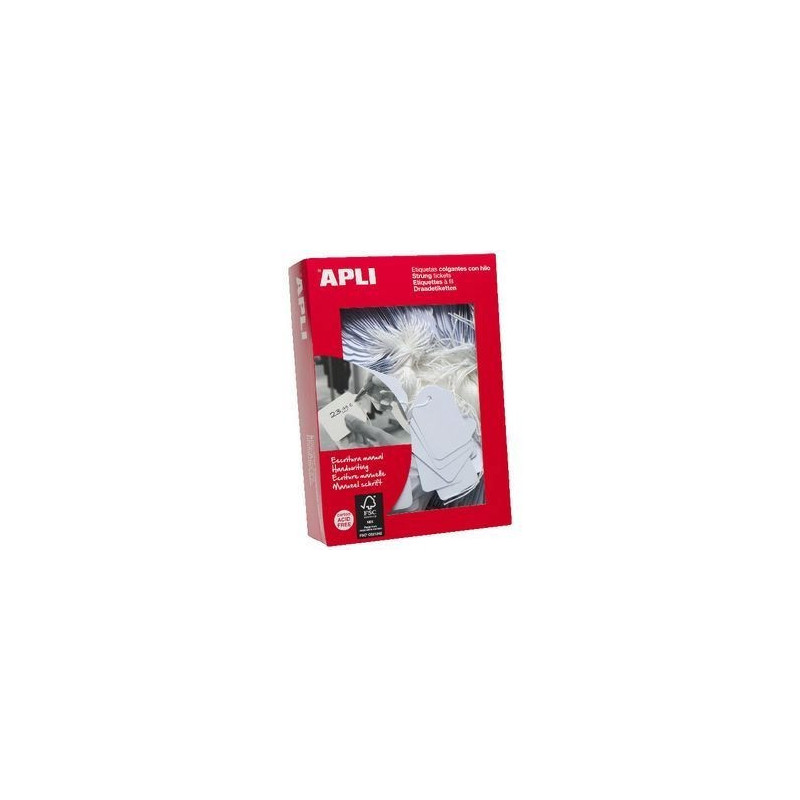 APLI - Jewelry Paper Labels White 50X70mm APLI - Jewelry Paper Labels White 50X70mm