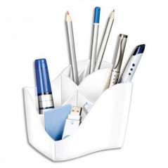 CEP - Pencil Holder Isis 4 compartments White