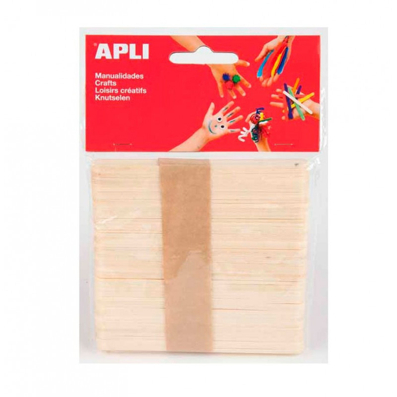APLI - Wooden Sticks natural x50