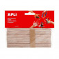 APLI Natural Wooden Sticks Jumbo x40