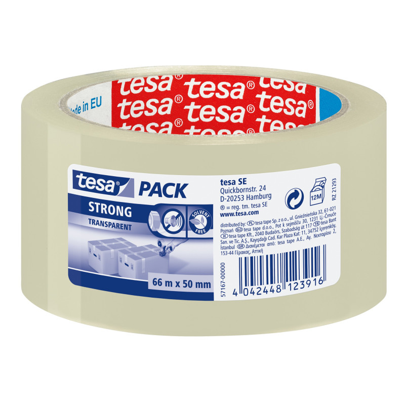 Tesapack Strong - Packaging Tape 50 mm x 66 m