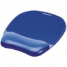 Fellowes- Crystal Gel Mouse Pad Wrist Rest - Blue