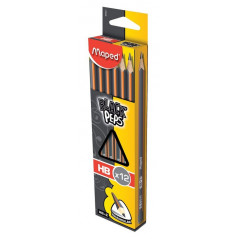 Maped Black'Peps Pencil Hb By 12