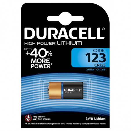 Duracell Ultra DL123 3V Lithium Camera Battery