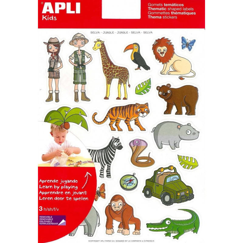 Apli - Jungle Stickers x60