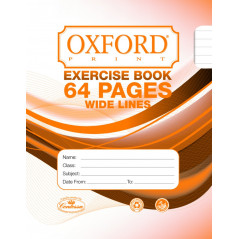 Exercise Book Wide Lines 64 Pages