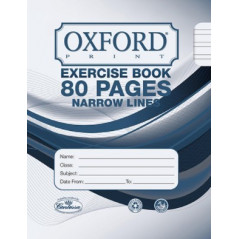 Exercise Book Narrow Lines 80 Pages