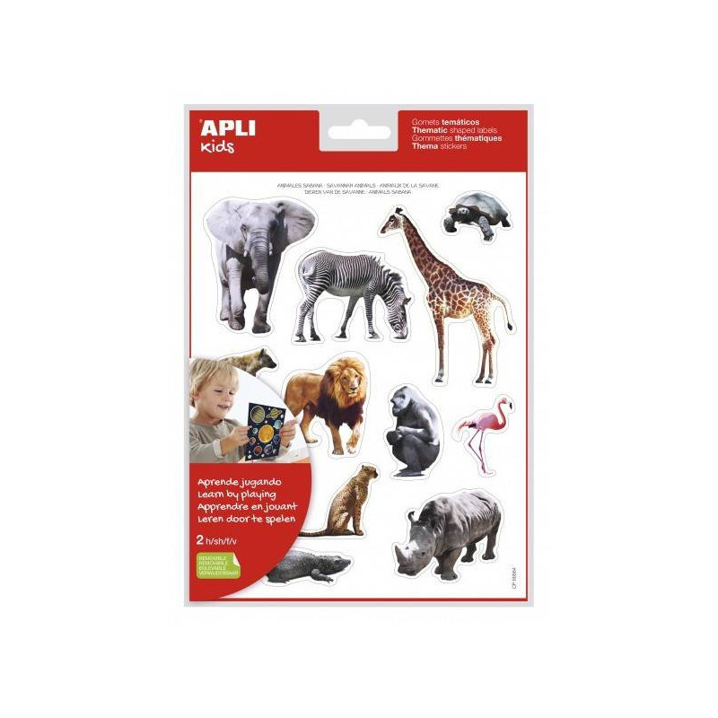 APLI - Stickers Wild Animals Stickers x 24