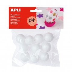 Apli - Pack Of 10 Balls Polystyrene