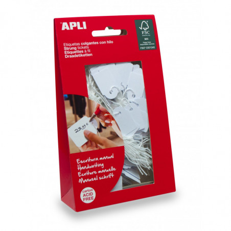 APLI PAPER - Jewelry labels, 15 x 24 mm 200 label-s-