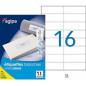 APLI - Permanent Adhesive Labels White x 16