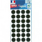 APLI - Round Black Labels Ø15mm APLI - Round Black Labels Ø15mm