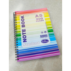 Notebook A5 Side Spiral Lined