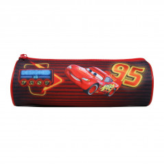 ROUND PENCIL CASE RED CARS
