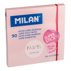MILAN - Pad 90 Pastel Pink super Sticky notes 76 x 76 mm
