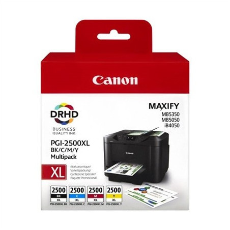 CANON 2500XL Pack Of 4 Cartridges