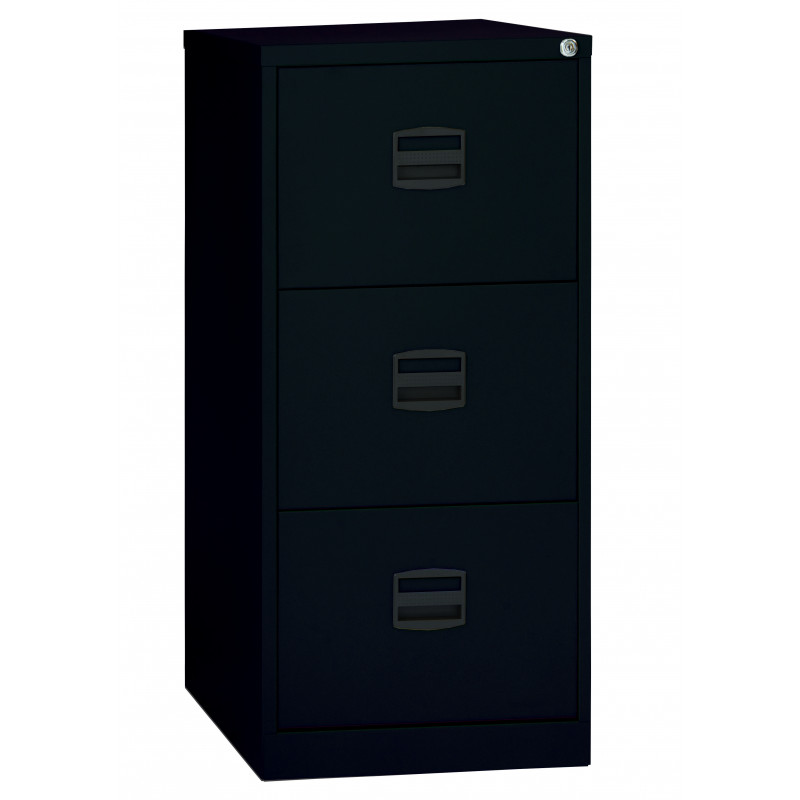 FOOLSCAPE - ECONOMIC 3 DRAWERS CABINET BLACK - BISLEY FOOLSCAPE - ECONOMIC 3 DRAWERS CABINET BLACK - BISLEY