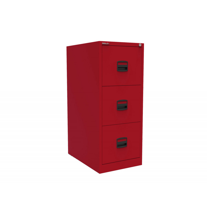 ECONOMIC 3 DRAWERS CABINET RED - 3 DRAWERS - BISLEY ECONOMIC 3 DRAWERS CABINET RED - 3 DRAWERS - BISLEY