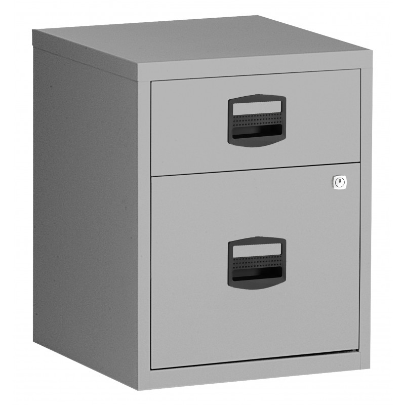 MOBILE HOMEFILER BOX 2 DRAWERS LIGHT GREY (Available within 15 days)