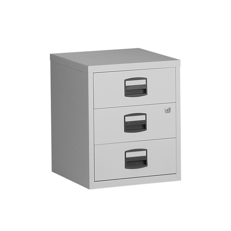 MOBILE HOMEFILER BOX 3 DRAWERS LIGHT GREY (Available within 15 days)