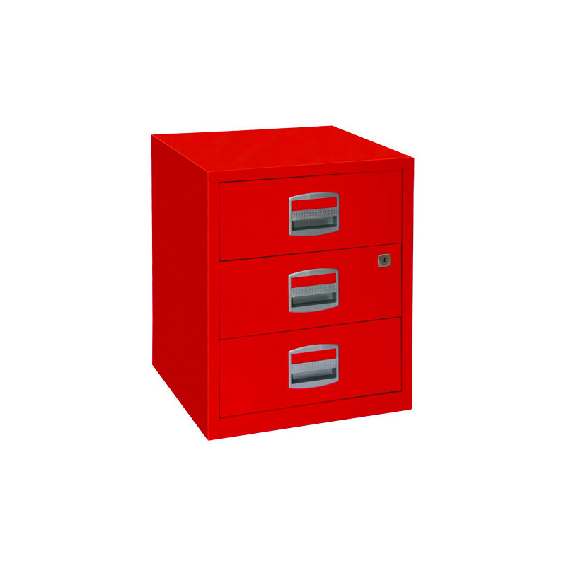 MOBILE HOMEFILER BOX 3 DRAWERS RED (Available within 15 days)