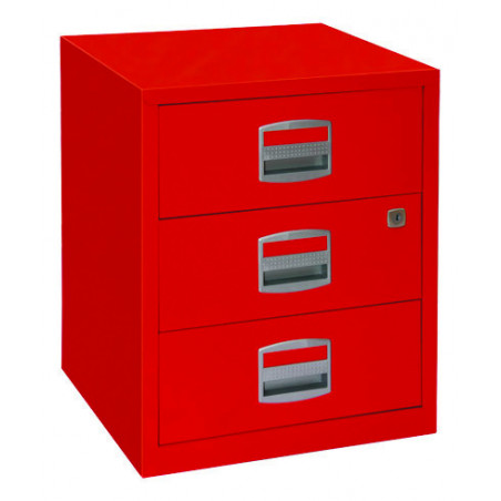 MOBILE HOMEFILER BOX 3 DRAWERS RED (Available within 15 days)