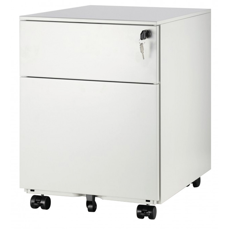 MOBILE PEDESTAL 2 DRAWERS WHITE (Available within 15 days) MOBILE PEDESTAL 2 DRAWERS WHITE (Available within 15 days)