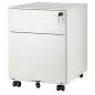 MOBILE PEDESTAL 2 DRAWERS WHITE (Available within 15 days) MOBILE PEDESTAL 2 DRAWERS WHITE (Available within 15 days)
