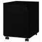 MOBILE PEDESTAL 3 DRAWERS BLACK (Available within 15 days)