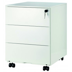 MOBILE PEDESTAL 3 DRAWERS WHITE (Available within 15 days)