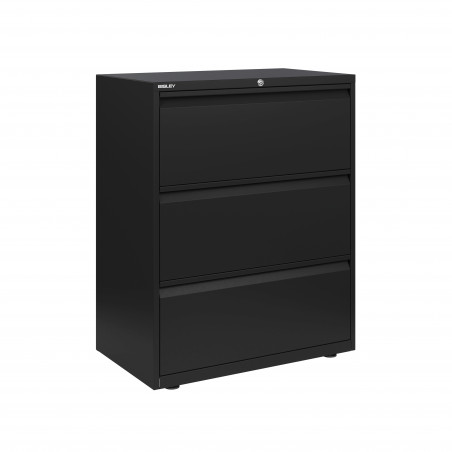 FILING DRAWER CABINET BLACK - 3 DRAWERS - BISLEY (Available within 15 days)