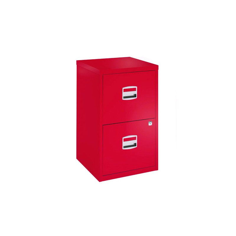 HOMEFILER FILING CABINET - 2 DRAWERS RED (Available within 15 days)