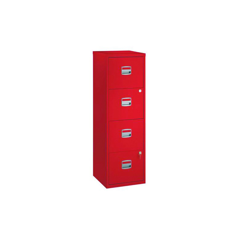 HOMEFILER FILING CABINET - 4 DRAWERS RED (Available within 15 days)